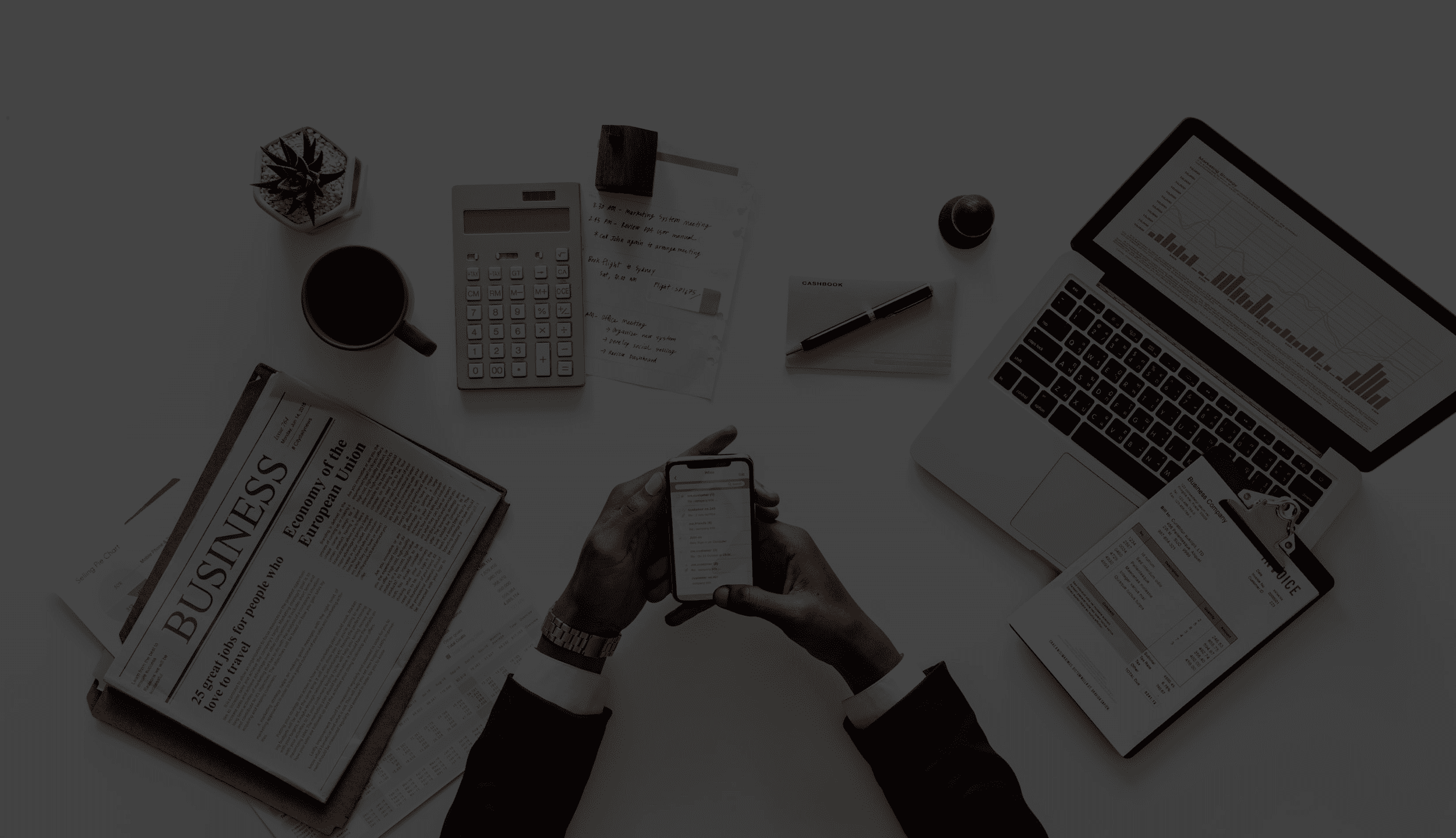 Entrepreneur working